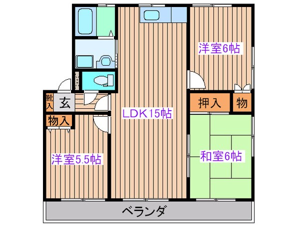 Ｃｏｒｐｏ　Ｋｙｏｄａｉ　Ｂの物件間取画像